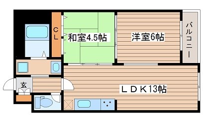 大阪府大阪市西区西本町１丁目 間取り