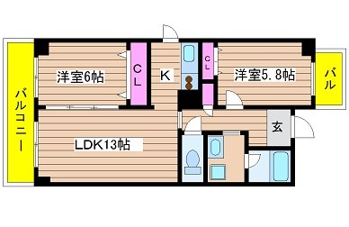 大阪府大阪市西区九条南３丁目 間取り