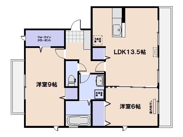 Sunny Flat YASUDA 202号室 間取り