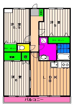 マンションワイズⅢ 間取り