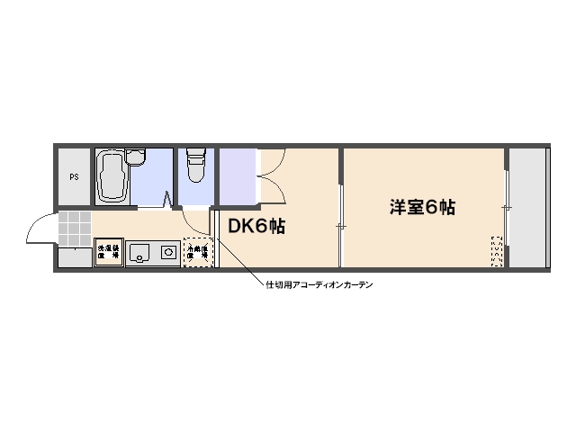 北川ビル 207号室 間取り