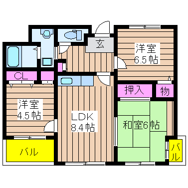 大阪府大阪市西区南堀江３丁目 間取り