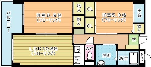 ラディア霧ヶ丘 602号室 間取り