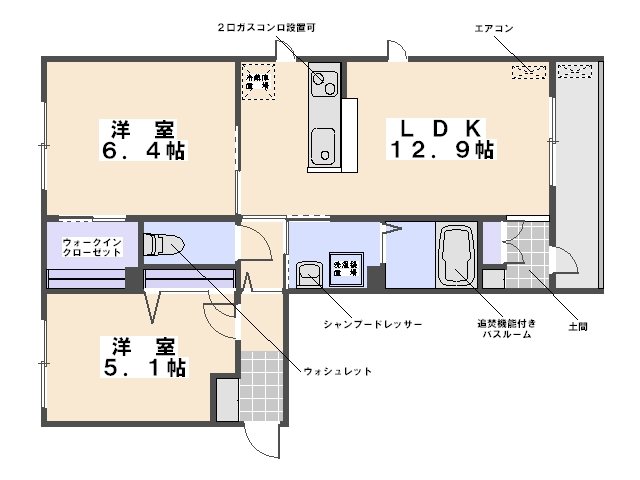 カリーノ　スクエア 間取り