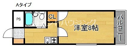 スカイハイツ中加賀屋 間取り