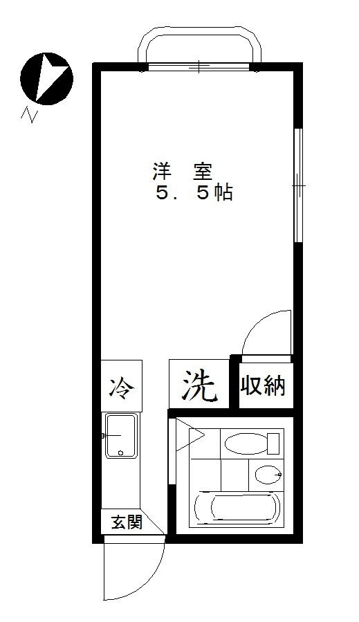 エポック中束　 203号室 間取り