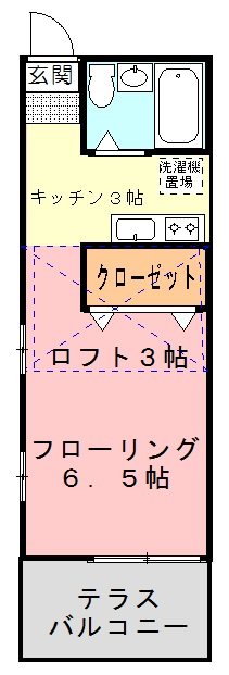 ハイム都Ⅲ 106号室 間取り