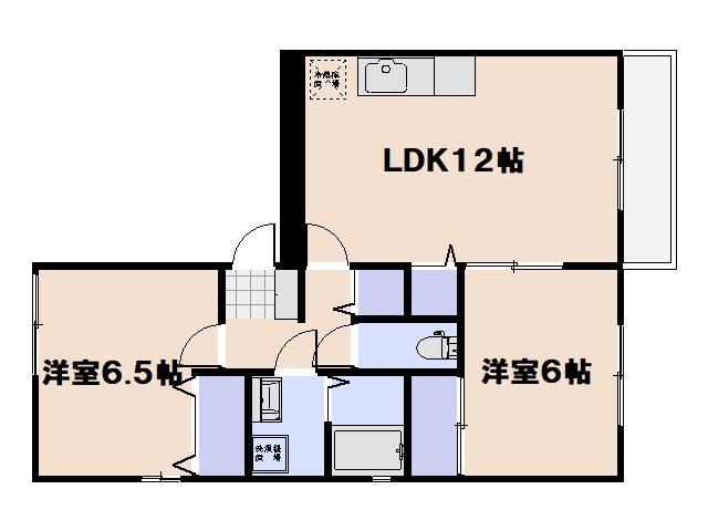 セジュール八幡 303号室 間取り