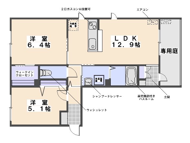 カリーノ　スクエア 間取り