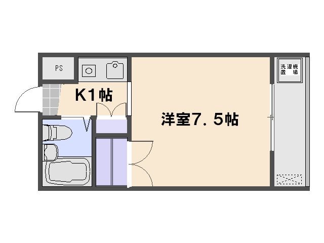 ウエストコート 405号室 間取り
