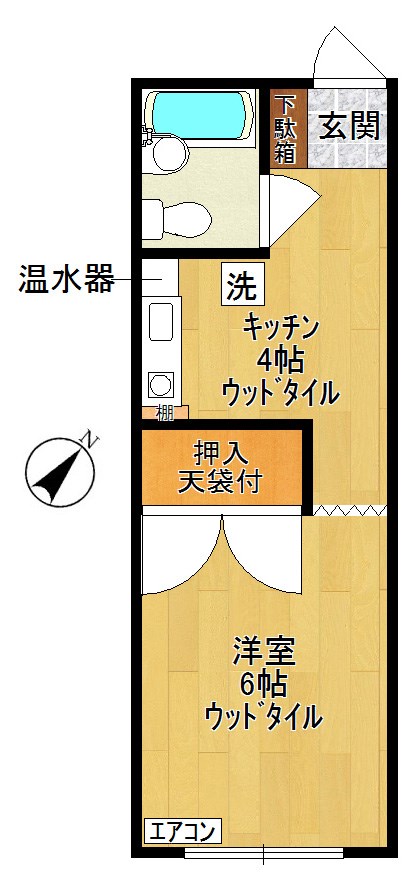 ヤマザキマンション 302号室 間取り