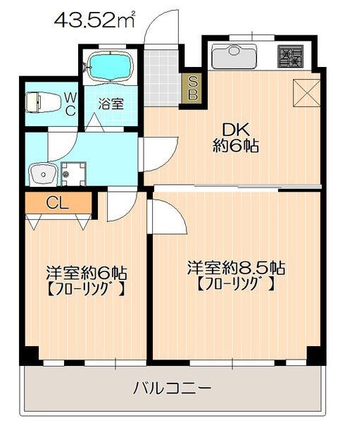 愛知県名古屋市東区東大曽根町 間取り