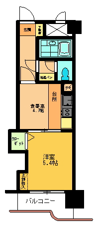 ライオンズマンション細沼 702号室 間取り