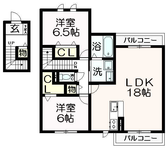 松韻舎D棟 間取り