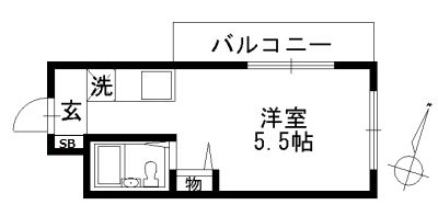 ウィンS・T 303号室 間取り