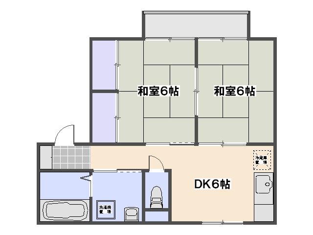 プレジール倉本　A棟 203号室 間取り