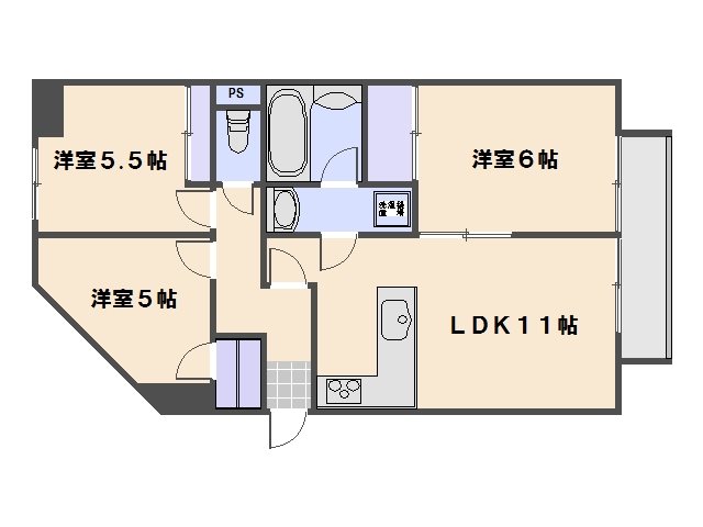 グリーンルージュM 間取り図
