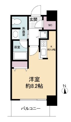 クロスレジデンス大阪新町 間取り