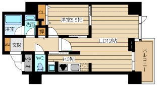 クロスレジデンス大阪新町 間取り