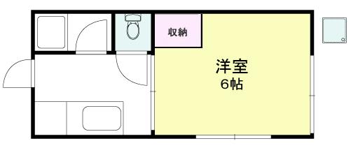 田中ハイツ X01~X05号室 間取り