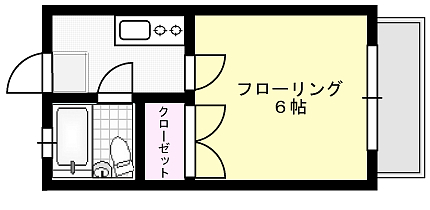 フレンドハイム X01~X06号室 間取り