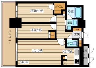 大阪府大阪市西区新町１丁目 間取り