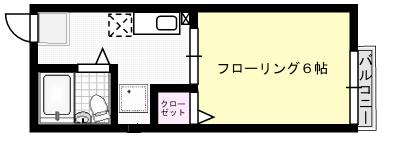 シティハイムOHANA X01~X05号室 間取り