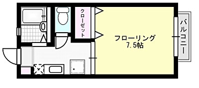 ハイツキムラB X01~X11号室 間取り