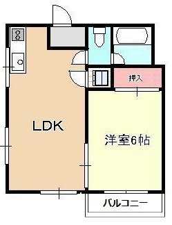 コーポ中村 X（1･5）号室 間取り