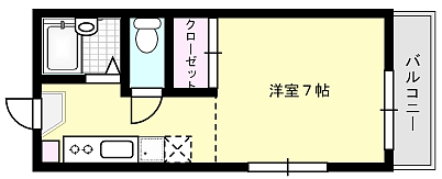 メゾンホーメイB棟 X01~X06号室 間取り