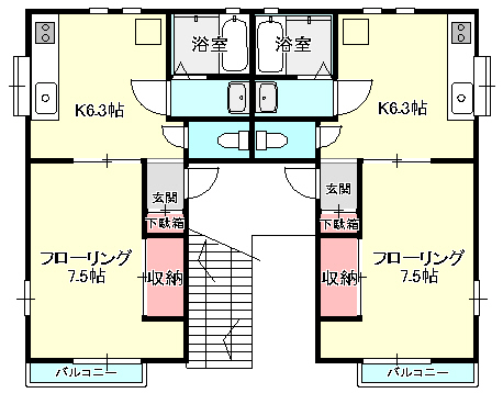 HODAKA　Canal　10 X01~X02号室 間取り