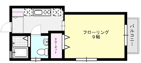 ビームⅢ X01~X09（1F）号室 間取り