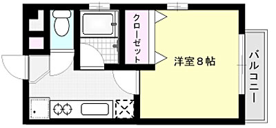 クルトゥラドーモ英萌Ⅱ X01~X03号室 間取り