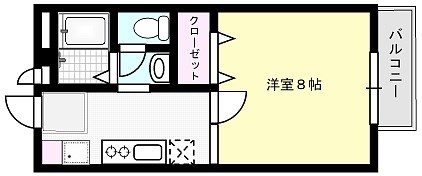 メゾンLUNA PARK X01～X07号室 間取り