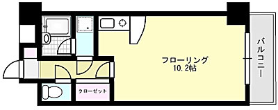 アライパッセージ X01～X05号室 間取り