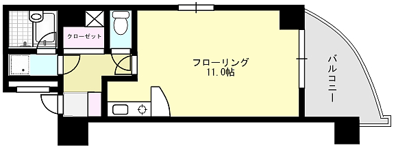 アライパッセージ X06号室 間取り