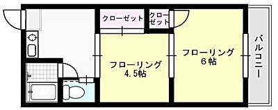 ウィズ東深井 X01~X03（2F）号室 間取り