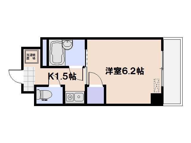 White楽々園 507号室 間取り