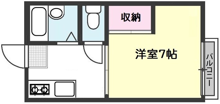 蓮見育英センターA棟 X01~X05号室 間取り