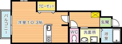 ベルニーニ 101号室 間取り