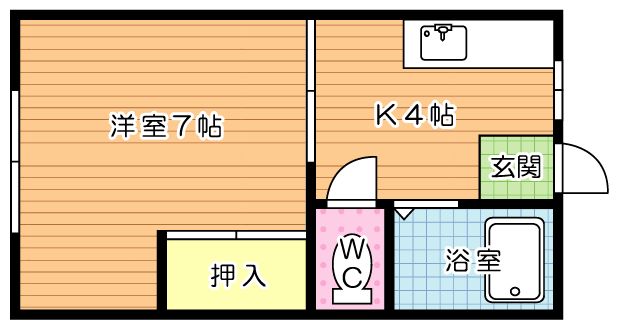 ヤングハイツアイリス 208号室 間取り