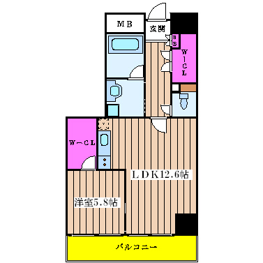 大阪府大阪市中央区北久宝寺町３丁目 間取り