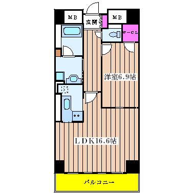 大阪府大阪市中央区北久宝寺町３丁目 間取り