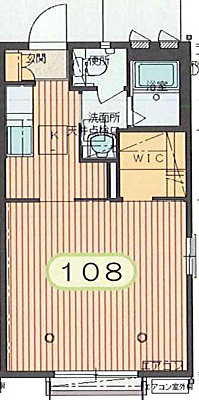 プロスパ藤井弐番館 X01~X08号室 間取り