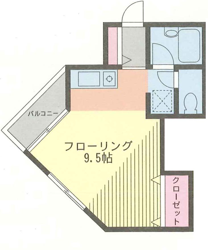プロスパ藤井 X01号室 間取り