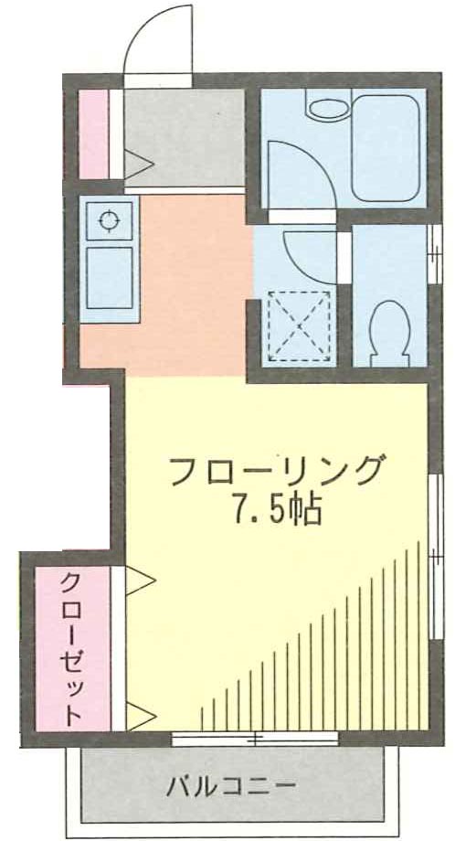 プロスパ藤井 X05号室 間取り