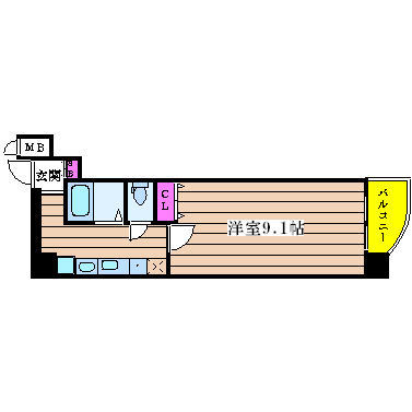 大阪府大阪市西区江之子島１丁目 間取り
