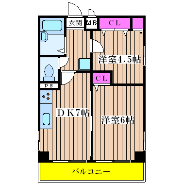 大阪府大阪市西区新町４丁目 間取り