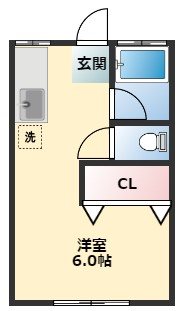 コーポひまわり 202号室 間取り