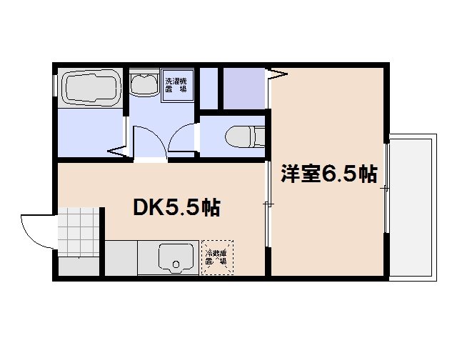 プレジオ中央 203号室 間取り